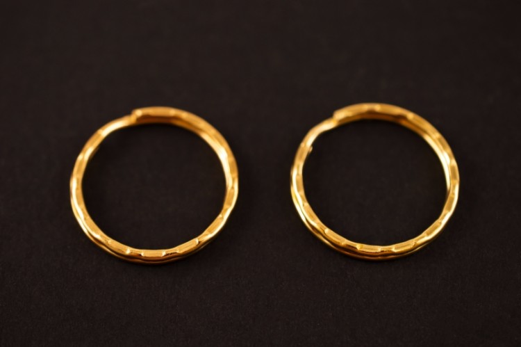 Кольцо для брелока 25х2,5мм, цвет золото, железо, 17-002, 2шт Кольцо для брелока 25х2,5мм, цвет золото, железо, 17-002, 2шт