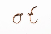 Серьги основы 16х11х1,9мм, отверстие 1,2мм, цвет античная медь, латунь, 21-046, 1 пара