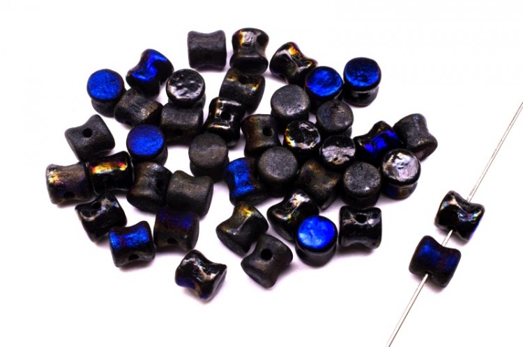 Бусины Pellet beads 6х4мм, отверстие 0,5мм, цвет 23980/22283 Azuro непрозрачный, Etched, 732-040, 10г (около 60шт) Бусины Pellet beads 6х4мм, отверстие 0,5мм, цвет 23980/22283 Azuro непрозрачный, Etched, 732-040, 10г (около 60шт)