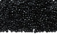 Бисер чешский Matubo цилиндр 10/0 23980 черный непрозрачный, 5 грамм