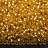 Бисер японский MIYUKI круглый 11/0 #1902 золотой полуматовый, серебряная линия внутри, 10 грамм - Бисер японский MIYUKI круглый 11/0 #1902 золотой полуматовый, серебряная линия внутри, 10 грамм