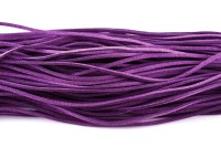 Шнур из искусственной замши, ширина 2,5мм, толщина 1,2мм, цвет фиолетовый, 54-009, отрез 1 метр