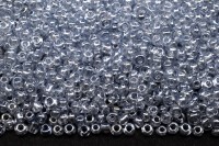 Бисер китайский круглый размер 12/0, цвет 0112А голубой прозрачный блестящий, 450г