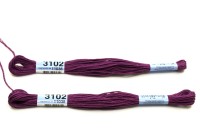 Мулине Gamma, цвет 3102 грязно-фиолетовый, хлопок, 8м, 1шт