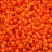Бисер японский TOHO круглый 8/0 #0802 апельсин, окрашенный изнутри неон, светится в ультрафиолете, 10 грамм - Бисер японский TOHO круглый 8/0 #0802 апельсин, окрашенный изнутри неон, светится в ультрафиолете, 10 грамм