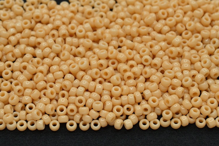 Бисер японский MIYUKI круглый 11/0 #0493 персиковый, непрозрачный, 10 грамм Бисер японский MIYUKI круглый 11/0 #0493 персиковый, непрозрачный, 10 грамм