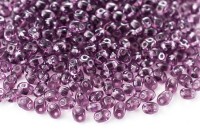 Бисер чешский PRECIOSA Twin 2,5х5мм 20060 фиолетовый прозрачный, 50г