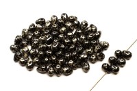 Бусины Side Drill Tear Drop 6х4мм, отверстие 0,8мм, цвет 23980/18549 античный хром непрозрачный, 754-053, 10г (около 70шт)