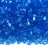 Бисер китайский рубка размер 11/0, цвет 0003 голубой прозрачный, 450г - Бисер китайский рубка размер 11/0, цвет 0003 голубой прозрачный, 450г