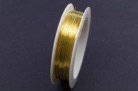 Проволока для бисероплетения Gamma/Zlatka DGB-3 0,3мм, 50м, цвет №01 латунь, 1шт