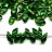 Бисер японский MIYUKI Long Magatama #0016 зеленый, серебряная линия внутри, 10 грамм - Бисер японский MIYUKI Long Magatama #0016 зеленый, серебряная линия внутри, 10 грамм