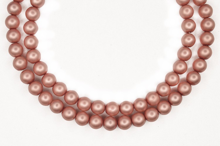 Жемчуг Preciosa, цвет 70517 матовый пыльно-розовый, 6мм, 10шт Жемчуг Preciosa, цвет 70517 матовый пыльно-розовый, 6мм, 10шт