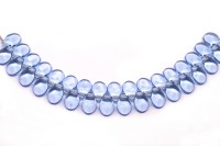 Бусины Pip beads 5х7мм, цвет 30020 голубой прозрачный, 701-035, 20шт