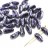 Бусины Chilli beads 4х11мм, два отверстия 0,9мм, цвет 23980/45710 черный/фиолетовый твид, 702-016, 10г (около 35шт) - Бусины Chilli beads 4х11мм, два отверстия 0,9мм, цвет 23980/45710 черный/фиолетовый твид, 702-016, 10г (около 35шт)