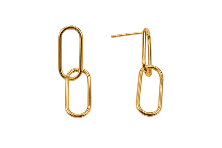 Гвоздики основы для серег 30х7х13мм, штифт 0,8мм, цвет золото, латунь, 18К позолота, 21-310, 1 пара Гвоздики основы для серег 30х7х13мм, штифт 0,8мм, цвет золото, латунь, 18К позолота, 21-310, 1 пара