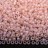 Бисер японский MIYUKI круглый 11/0 #0155FR бледный розовый, матовый радужный прозрачный, 10 грамм - Бисер японский MIYUKI круглый 11/0 #0155FR бледный розовый, матовый радужный прозрачный, 10 грамм