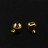 Кримпы (бусины зажимные) 4х3х3мм, отверстие 1мм, цвет золото, латунь, 35-049, 2шт - Кримпы (бусины зажимные) 4х3х3мм, отверстие 1мм, цвет золото, латунь, 35-049, 2шт