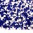 Бисер чешский PRECIOSA круглый 6/0 03730 синий/белый, непрозрачный, 50г - Бисер чешский PRECIOSA круглый 6/0 03730 синий/белый, непрозрачный, 50г