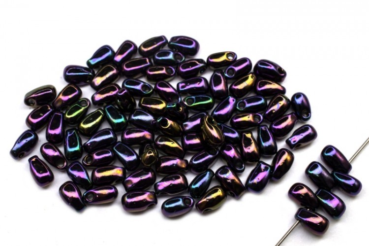 Бисер MIYUKI Long Drop #0454 фиолетовый ирис, металлизированный, 10 грамм Бисер MIYUKI Long Drop #0454 фиолетовый ирис, металлизированный, 10 грамм