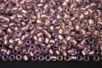 Бисер японский TOHO круглый 6/0 #0267 хрусталь/розовое золото, окрашенный изнутри, 10 грамм