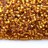 Бисер чешский PRECIOSA рубка 10/0 17070М матовый золотой, серебряная линия внутри, 50г - Бисер чешский PRECIOSA рубка 10/0 17070М матовый золотой, серебряная линия внутри, 50г