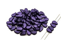 Бусины PaisleyDuo 8х5мм, отверстие 0,8мм, цвет 23980/79021 пурпурная замша, металлик, 751-065, 10г (около 37шт)