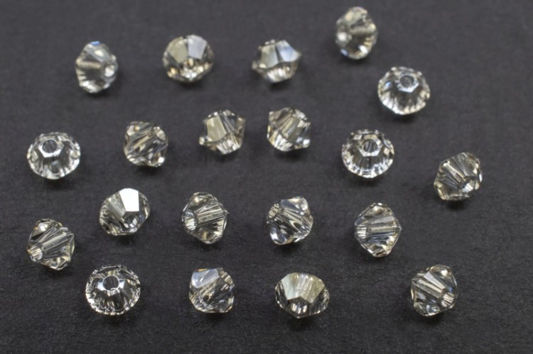 Бусина биконус Swarovski 5328 #001 SSHA 3мм Silver Shade, 5328-3-001-374, 20шт Бусина биконус Swarovski 5328 #001 SSHA 3мм Silver Shade, 5328-3-001-374, 20шт