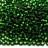 Бисер чешский PRECIOSA круглый 10/0 57060 зеленый, серебряная линия внутри, квадратное отверстие, 5 грамм - Бисер чешский PRECIOSA круглый 10/0 57060 зеленый, серебряная линия внутри, квадратное отверстие, 5 грамм