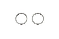 Кольца соединительные 12х1мм, неразъемные, цвет стальной, хирургическая сталь, 13-204, 2шт