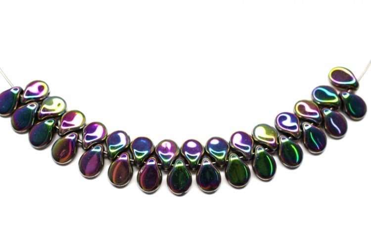 Бусины Pip beads 5х7мм, цвет 23980/29443 радужный непрозрачный, 701-060, 5г (около 36шт) Бусины Pip beads 5х7мм, цвет 23980/29443 радужный непрозрачный, 701-060, 5г (около 36шт)