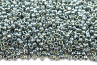 Бисер японский TOHO круглый 15/0 #PF0565 голубой сланец, Permanent Finish гальванизированный, 10 грамм