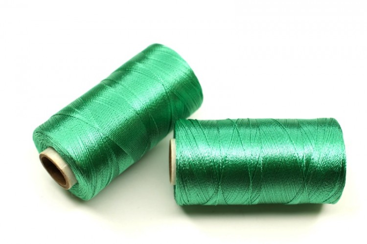 Нитки Doli для кистей и вышивки, цвет 3905 зелёный, 100% вискоза, 500м, 1шт Нитки Doli для кистей и вышивки, цвет 3905 зелёный, 100% вискоза, 500м, 1шт