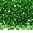 Бисер чешский PRECIOSA круглый 6/0 57100 зеленый, серебряная линия внутри, квадратное отверстие, 50г - Бисер чешский PRECIOSA круглый 6/0 57100 зеленый, серебряная линия внутри, квадратное отверстие, 50г