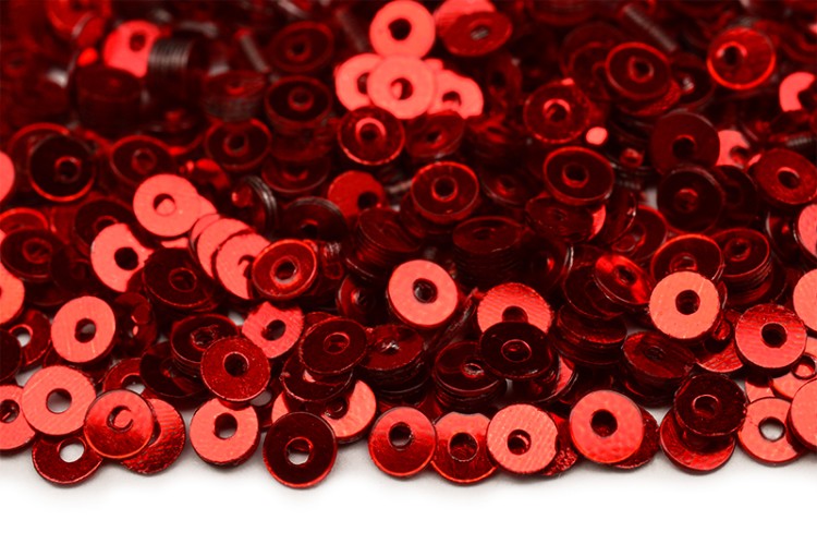 Пайетки круглые 3мм плоские, цвет 03 красный, 1022-063, 10 грамм Пайетки круглые 3мм плоские, цвет 03 красный, 1022-063, 10 грамм