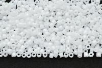 Бисер чешский Matubo цилиндр 10/0 03000 белый непрозрачный, 5 грамм