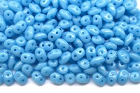 Бусины SuperDuo 2,5х5мм, отверстие 0,8мм, цвет 63030 голубая бирюза, 706-029, 10г (около 120шт)