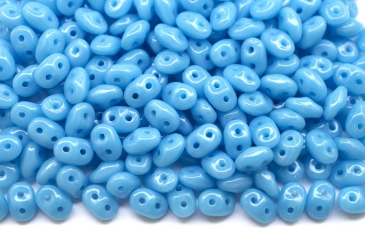 Бусины SuperDuo 2,5х5мм, отверстие 0,8мм, цвет 63030 голубая бирюза, 706-029, 10г (около 120шт) Бусины SuperDuo 2,5х5мм, отверстие 0,8мм, цвет 63030 голубая бирюза, 706-029, 10г (около 120шт)