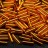 Бисер японский Miyuki Bugle стеклярус 6мм #0008 оранжевый, серебряная линия внутри, 10 грамм - Бисер японский Miyuki Bugle стеклярус 6мм #0008 оранжевый, серебряная линия внутри, 10 грамм