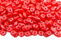 Бусины SuperDuo 2,5х5мм, отверстие 0,8мм, цвет 02010/24501 Tutti Frutti Cherry, 706-204, 10г (около 120шт)
