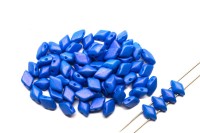 Бусины GemDuo 8х5мм, отверстие 0,8мм, цвет 02010/24509 Tropical Blue Raspberry, 709-060, 10г (около 64шт)