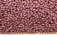 Бисер японский TOHO круглый 11/0 #0553 розовая сирень, гальванизированный, 10 грамм
