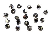 Бусина биконус Swarovski 5328 #001 SINI 3мм Silver Night, 5328-3-001-420, 20шт