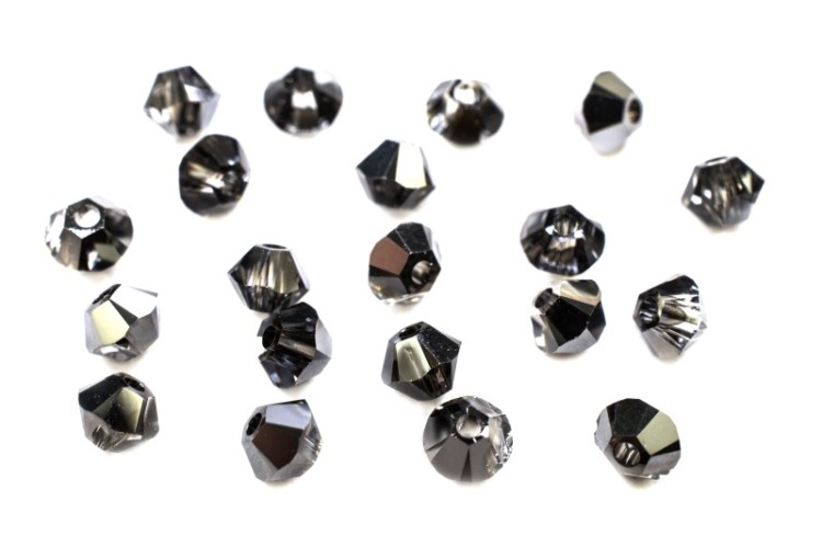 Бусина биконус Swarovski 5328 #001 SINI 3мм Silver Night, 5328-3-001-420, 20шт Бусина биконус Swarovski 5328 #001 SINI 3мм Silver Night, 5328-3-001-420, 20шт