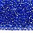 Бисер чешский PRECIOSA круглый 10/0 37030 синий, серебряная линия внутри, квадратное отверстие, 5 грамм - Бисер чешский PRECIOSA круглый 10/0 37030 синий, серебряная линия внутри, квадратное отверстие, 5 грамм