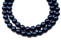 Жемчуг Preciosa, цвет 70139 матовый темно-синий, 6мм, 10шт