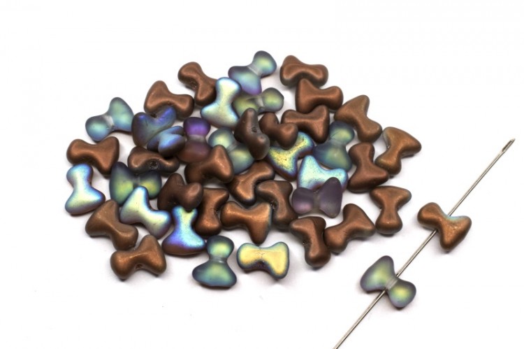 Бусины Tee beads 2х8мм, отверстие 0,5мм, цвет 00030/98833 матовый коричневый, радужный, 730-026, 10г (около 50шт) Бусины Tee beads 2х8мм, отверстие 0,5мм, цвет 00030/98833 матовый коричневый, радужный, 730-026, 10г (около 50шт)