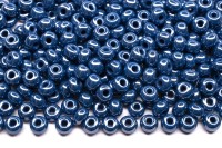 Бисер чешский PRECIOSA круглый 6/0 38220 синий непрозрачный, 50г