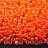 Бисер японский TOHO круглый 11/0 #0802 апельсин, окрашенный изнутри неон, светится в ультрафиолете, 10 грамм - Бисер японский TOHO круглый 11/0 #0802 апельсин, окрашенный изнутри неон, светится в ультрафиолете, 10 грамм