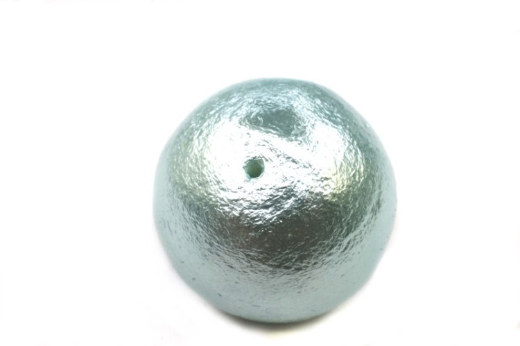 Хлопковый жемчуг Miyuki Cotton Pearl 25мм, цвет Aqua, 744-033, 1шт Хлопковый жемчуг Miyuki Cotton Pearl 25мм, цвет Aqua, 744-033, 1шт
