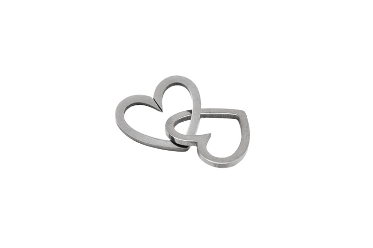 Коннектор Сердце 12х11х1мм, цвет стальной, хирургическая сталь, 14-402, 1уп (2шт) Коннектор Сердце 12х11х1мм, цвет стальной, хирургическая сталь, 14-402, 1уп (2шт)